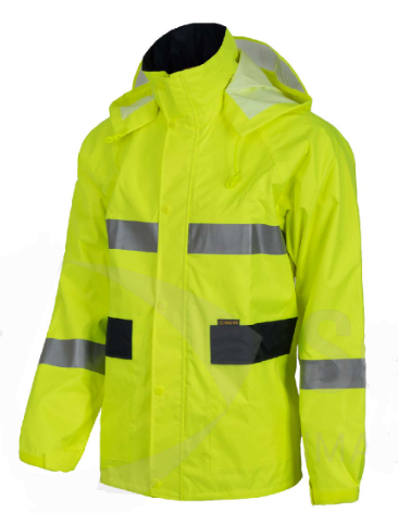 Chaqueta impermeable de alta visibilidad SI-911 + ¡pantalón de regalo!